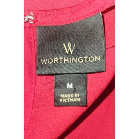 Worthington Sleeveless Jeweled Neck Blouse - Size M - Picture 8 of 9